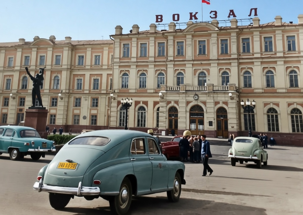 фото В. Зворского, восстановлено ИИ