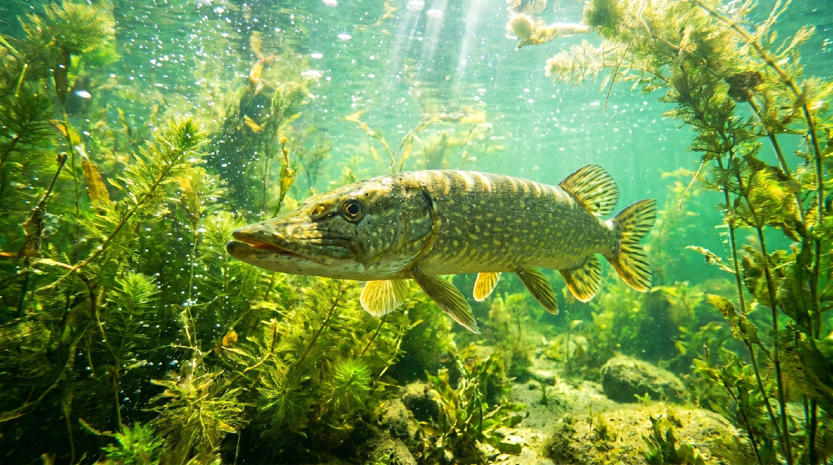Щука (обыкновенная щука, лат. Esox lucius) .