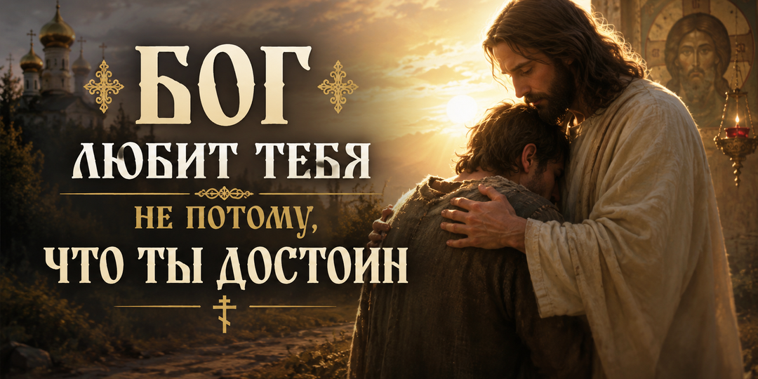 Бог любит тебя не потому, что ты достоин