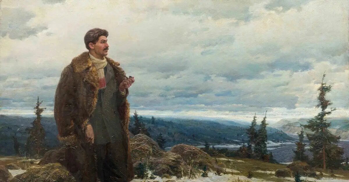 Этнограф Сталин в Туруханской ссылке за счёт царского правительства (иллюстрация)