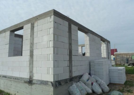 Каркасгый газоблочный дом
