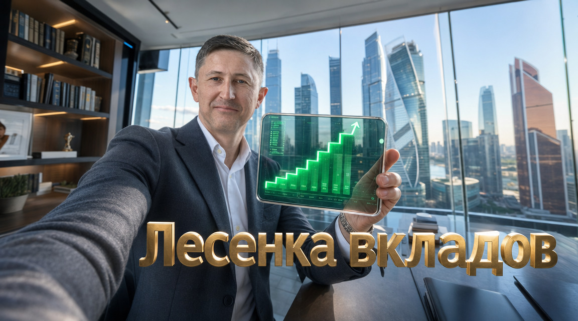    Грамотная лесенка вкладов поможет сохранить высокую доходность, даже если ключевая ставка начнет снижаться. РоСТ | Роман о Системном Трейдинге