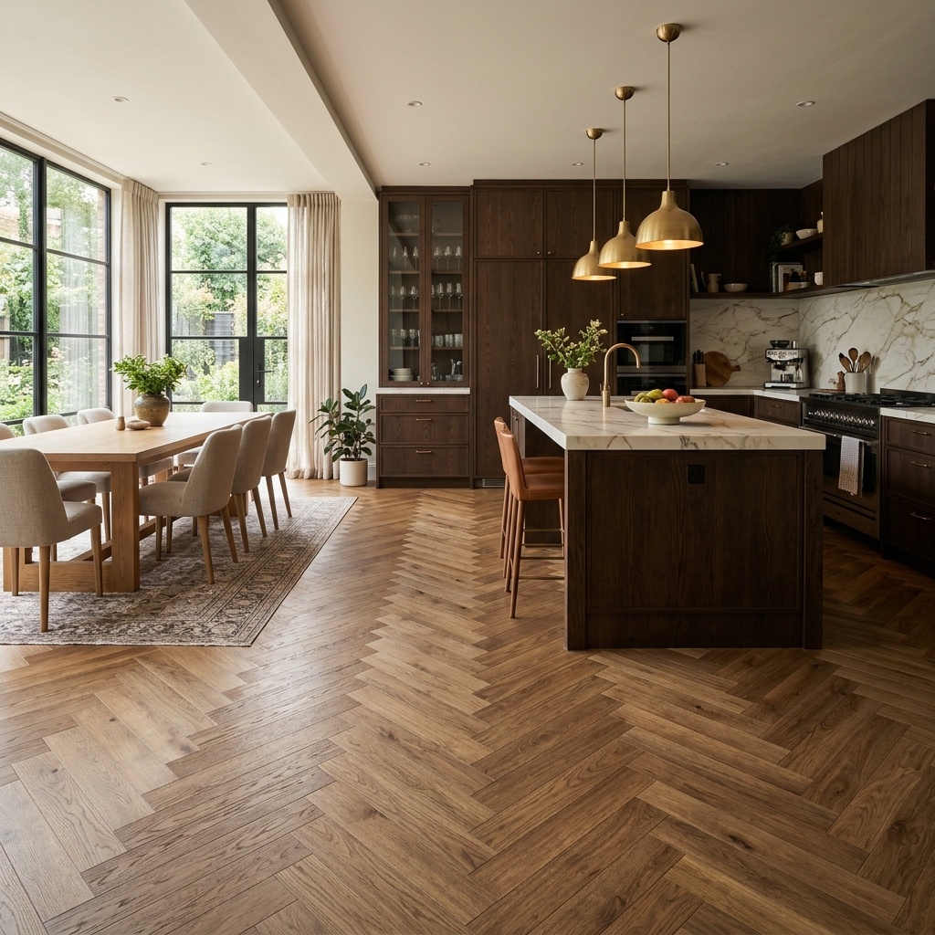 Коллекция Alpine Floor Parquet Premium укладка «ёлочкой» «Дуб Royal»