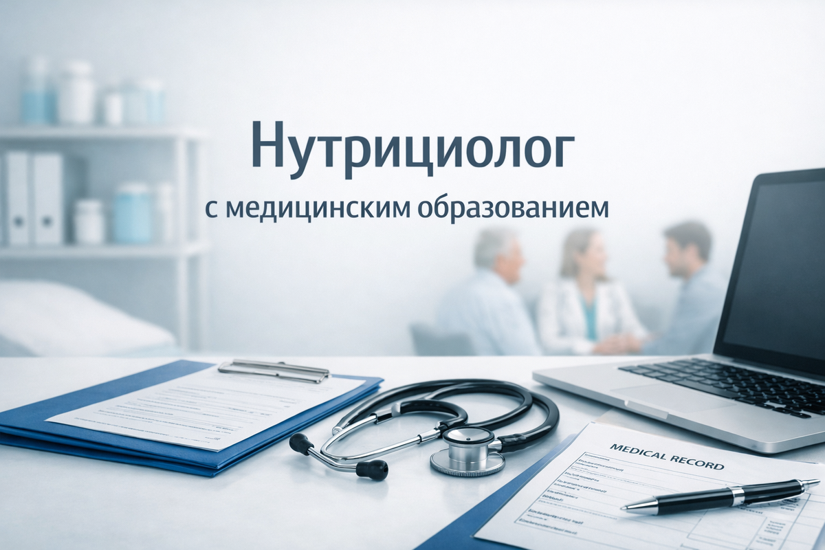 Нужно медицинское образование и переподготовка по нутрициологии.