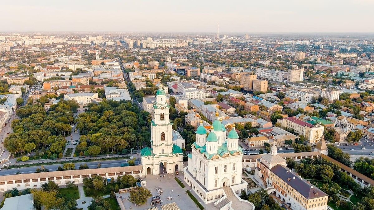 Панорама  Астрахани