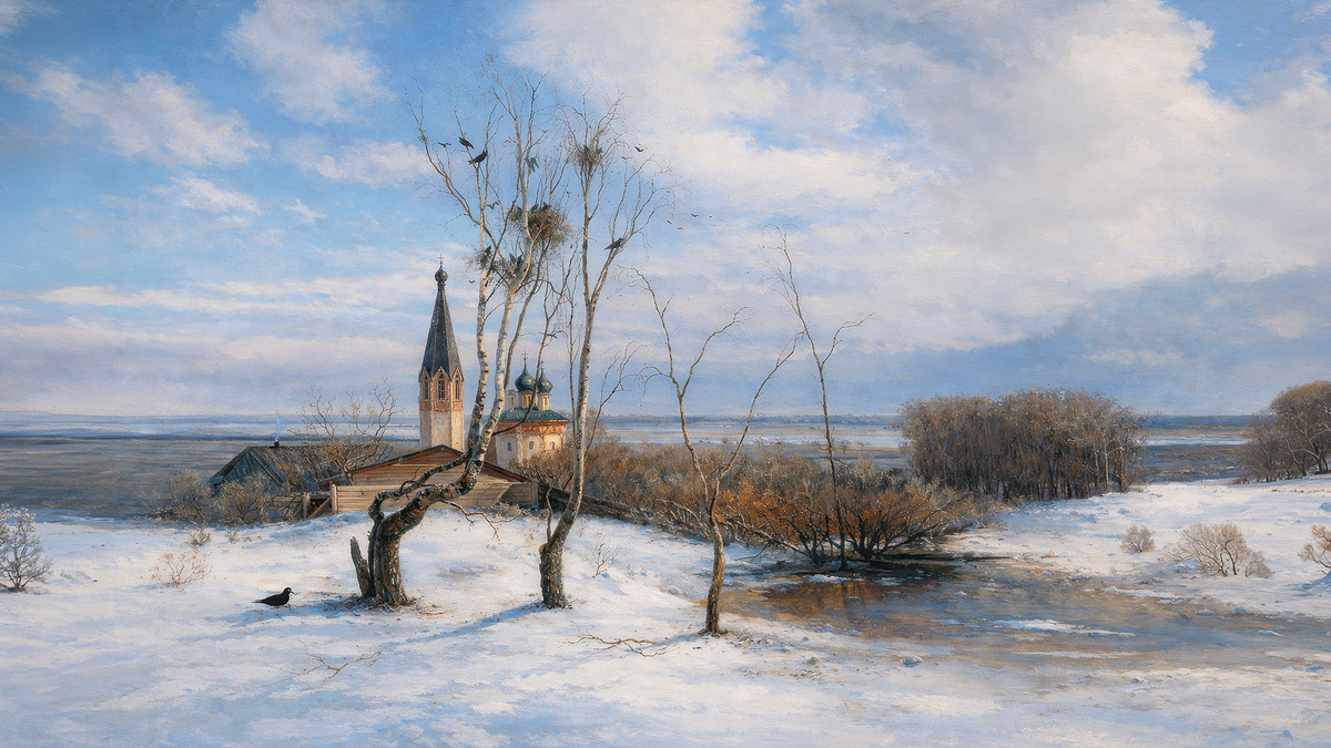 "Весна. Грачи прилетели" 1872 - восстановленная вариация