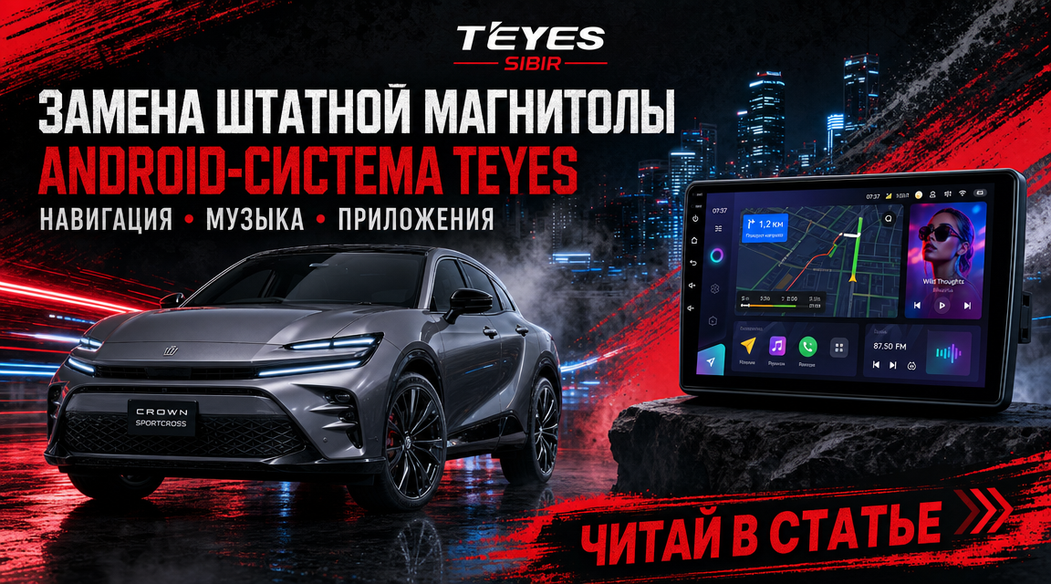 Замена штатной магнитолы для Toyota Crown SportCross / Crown Crossover: русификация и Android