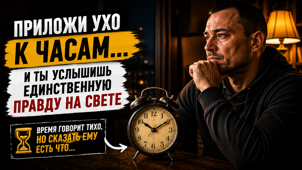 ⏳ Хочешь узнать единственную правду на свете? Просто приложи ухо к часам…