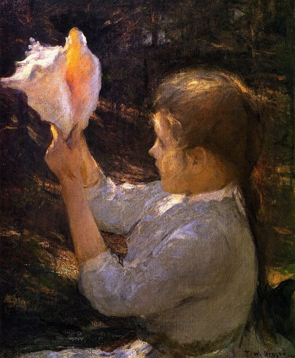 Фрэнк Уэстон Бенсон. Ребёнок с ракушкой, 1902. Public Domain / Wikimedia Commons