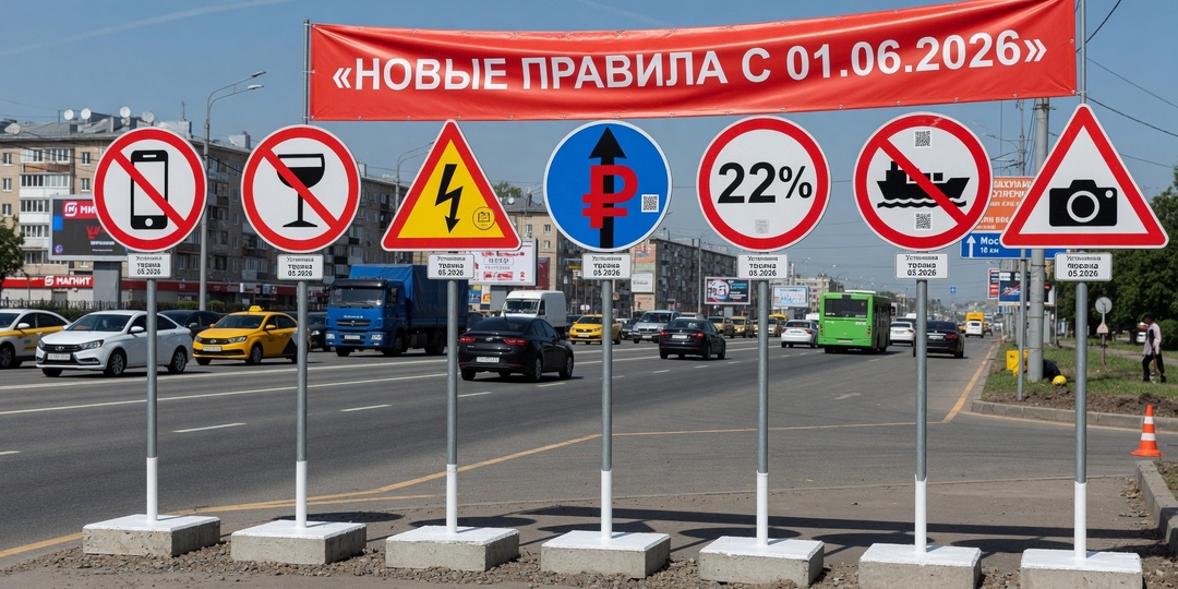 ⚠️ 7 изменений для водителей с июня 2026: штрафы, парковки и новые правила — что нужно знать, чтобы не попасть
