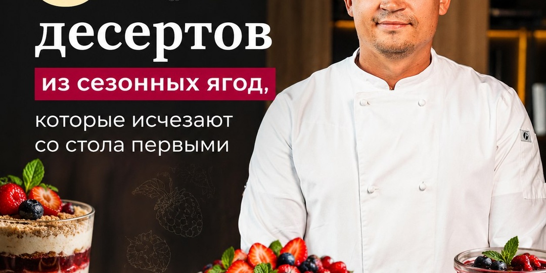 5 десертов из сезонных ягод, которые исчезают со стола первыми