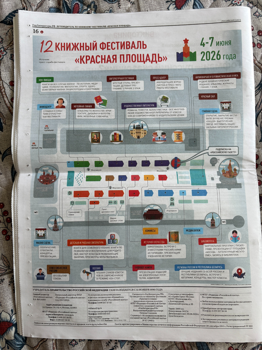 Спецвыпуск газеты "Год литературы" к ярмарке на Красной площади