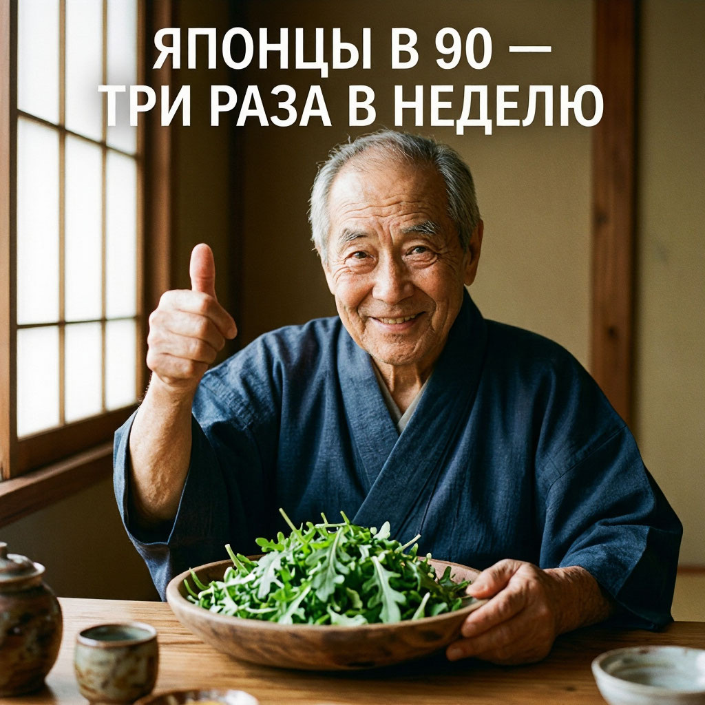 Они живут до 100 и творят до последнего дня. Секрет не в рисе. Простая зелень, которую мы едим раз в год. Из архива канала