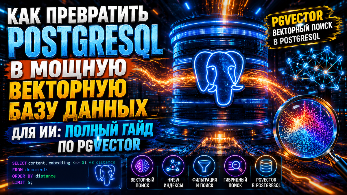 Как превратить PostgreSQL в мощную векторную базу данных для ИИ