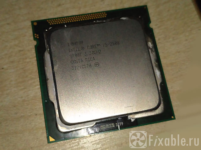 Неплохой на то время процессор Intel Core i5-2500