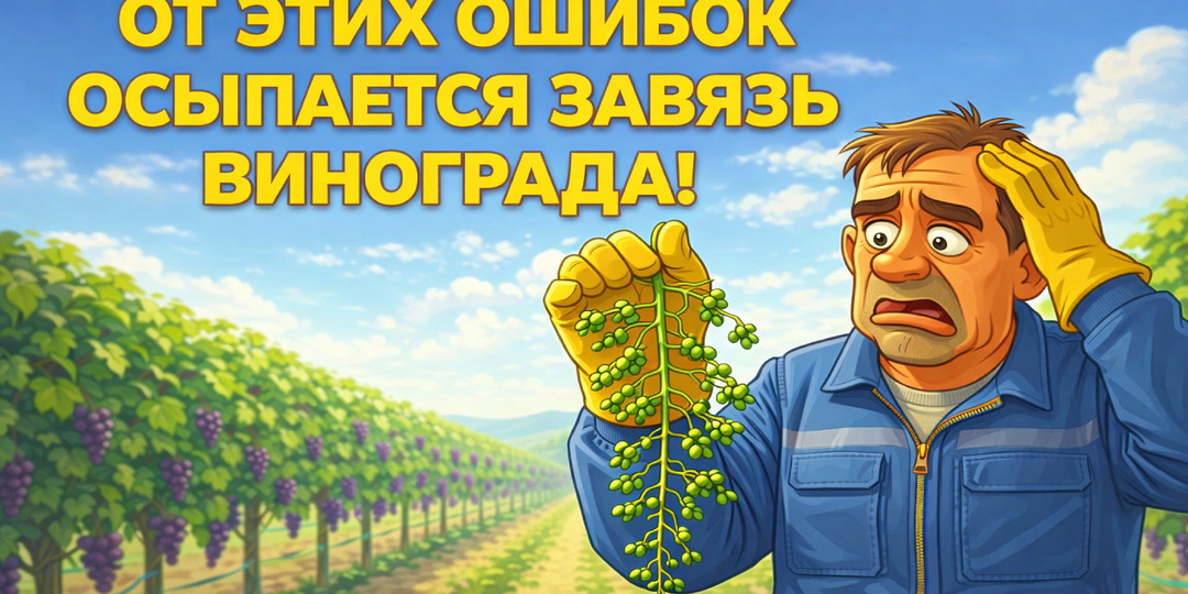 🍇 Главные ошибки перед цветением винограда! Не делай ЭТО перед цветением! Почему виноград осыпается?