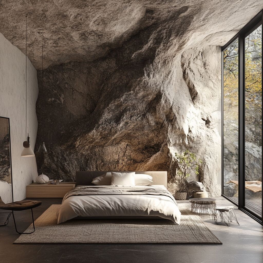 Luxury house in the rock Pinterest