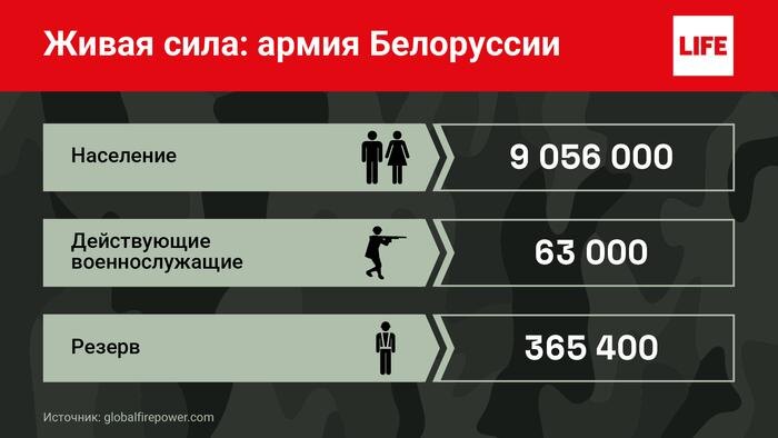 Личный состав ВС РБ. Инфографика © Life.ru