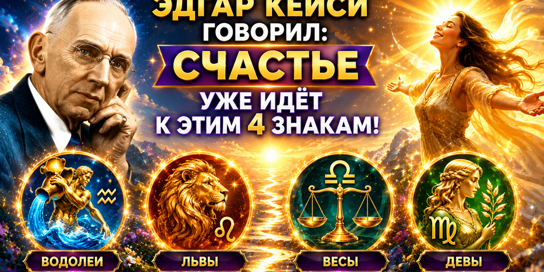 Эдгар Кейси говорил: счастье уже идёт к этим 4 знакам!