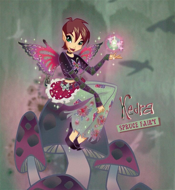 1. Kedra Fairy - авторский арт по Bratz Pixiez 2007. Иллюстрации из открытых источников.