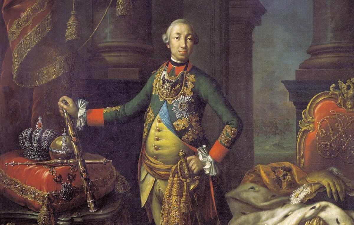 Рис. 101. Петр III в мундире Преображенского полка, 1762 год