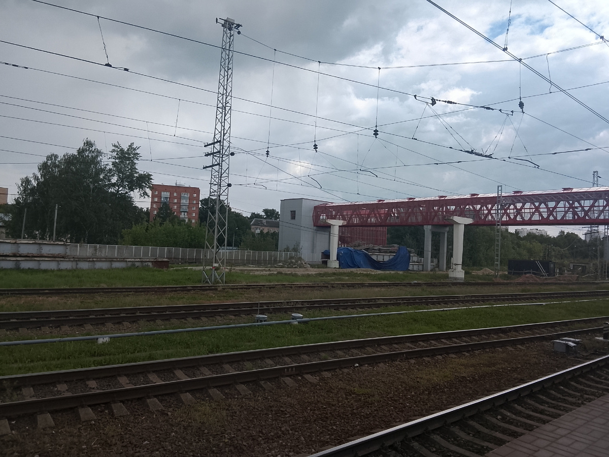 Общий план ст. Серпухов, вид в сторону Тулы.