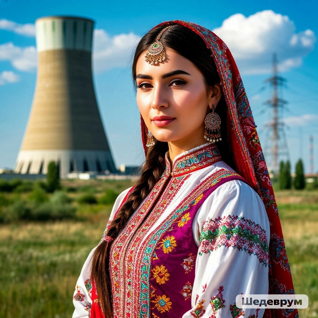 Узбекистан: местная дама. Фото из нейросети "Шедеврум"