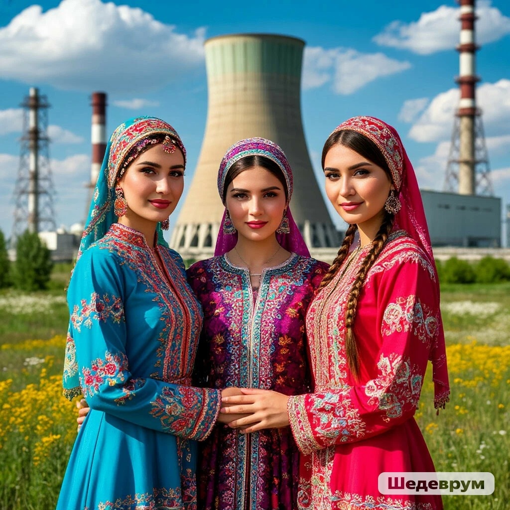 Узбекистан: местные дамы. Фото из нейросети "Шедеврум"