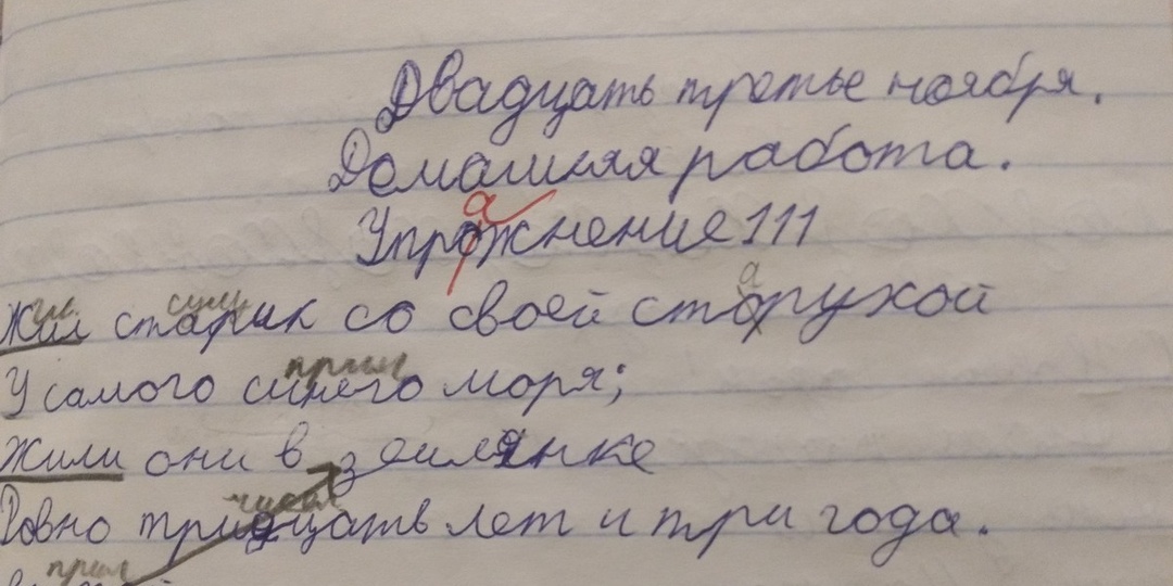 Почему школьник пишет "упрОжнение"?