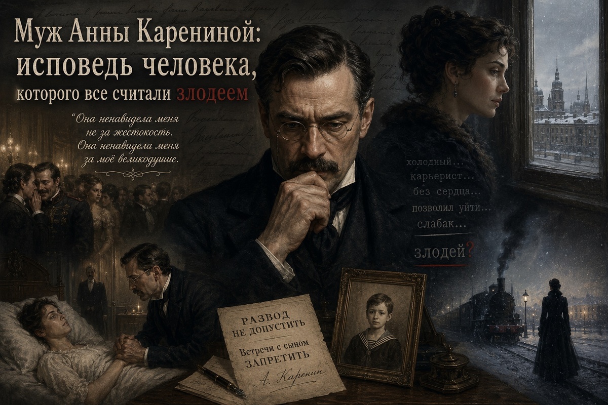 Алексей Каренин — трагический герой романа «Анна Каренина». Литературный ремикс показывает историю глазами мужа Анны, которого принято считать главным виновником семейной драмы.