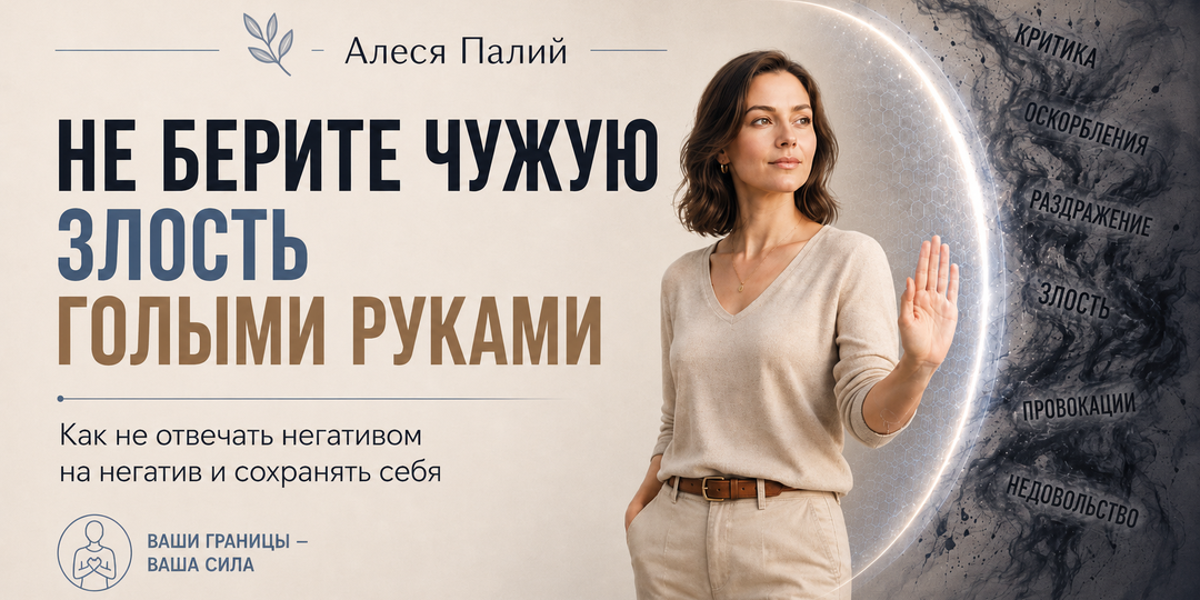 Не берите чужую злость голыми руками
