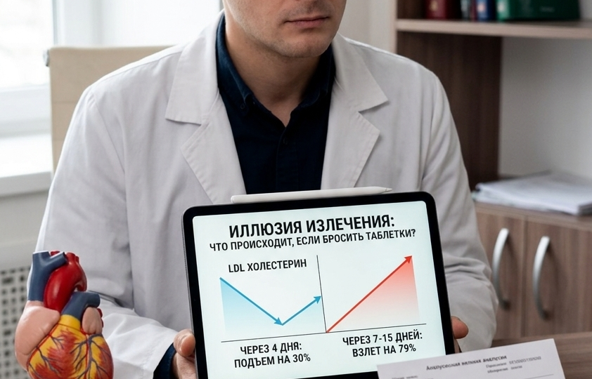 Можно ли «слезть» со статинов, если холестерин пришел в норму, или это пожизненный приговор?