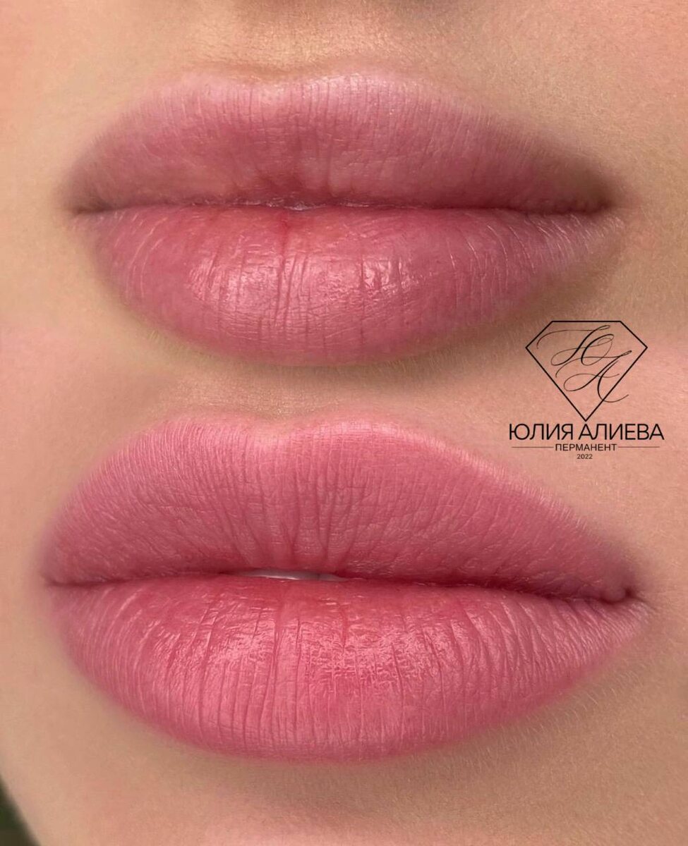 Перманентный макияж губ в технике Natural lips в студии Юлии Алиевой