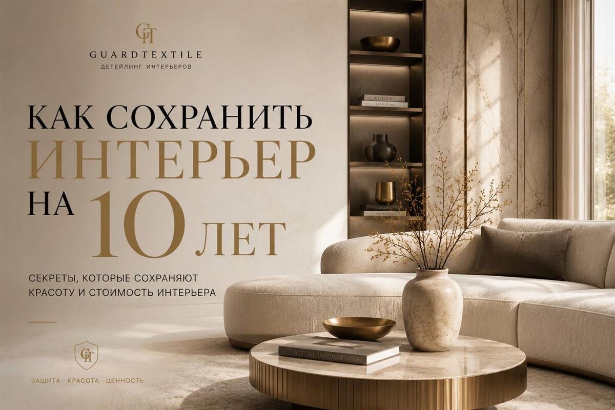 Как сохранить интерьер на 10 лет: защита мебели, текстиля и отделки без потери внешнего вида
