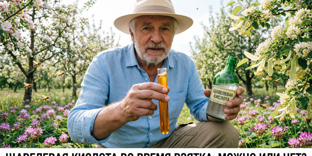 Щавелевая кислота во время взятка: можно ли обрабатывать и не испортит ли это мёд? | Кашковский 🧪🐝