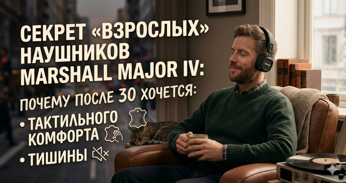 Секрет «взрослых» наушников Marshall Major IV