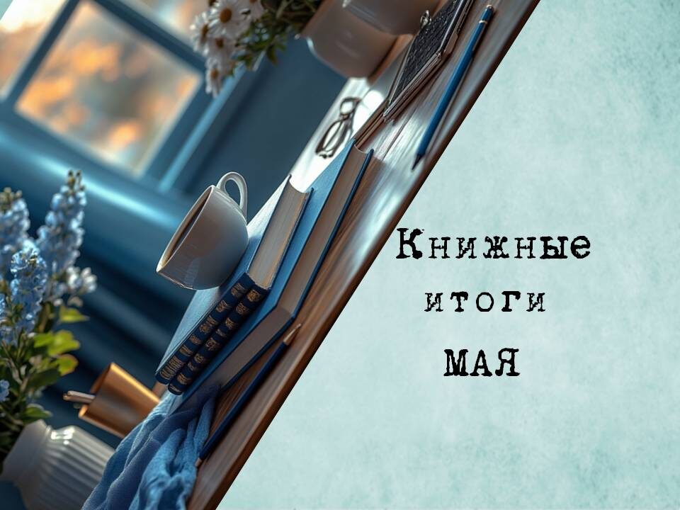 Мои книжные итоги мая. Картинка подготовлена автором