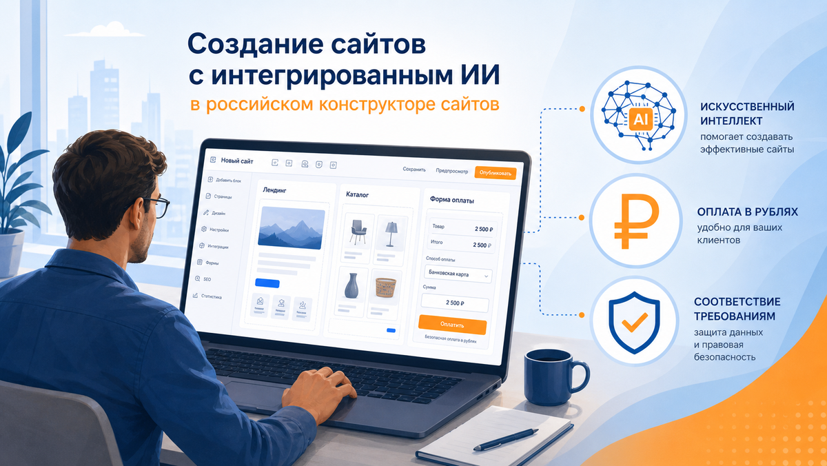 Российский конструтор сайтов с ИИ
