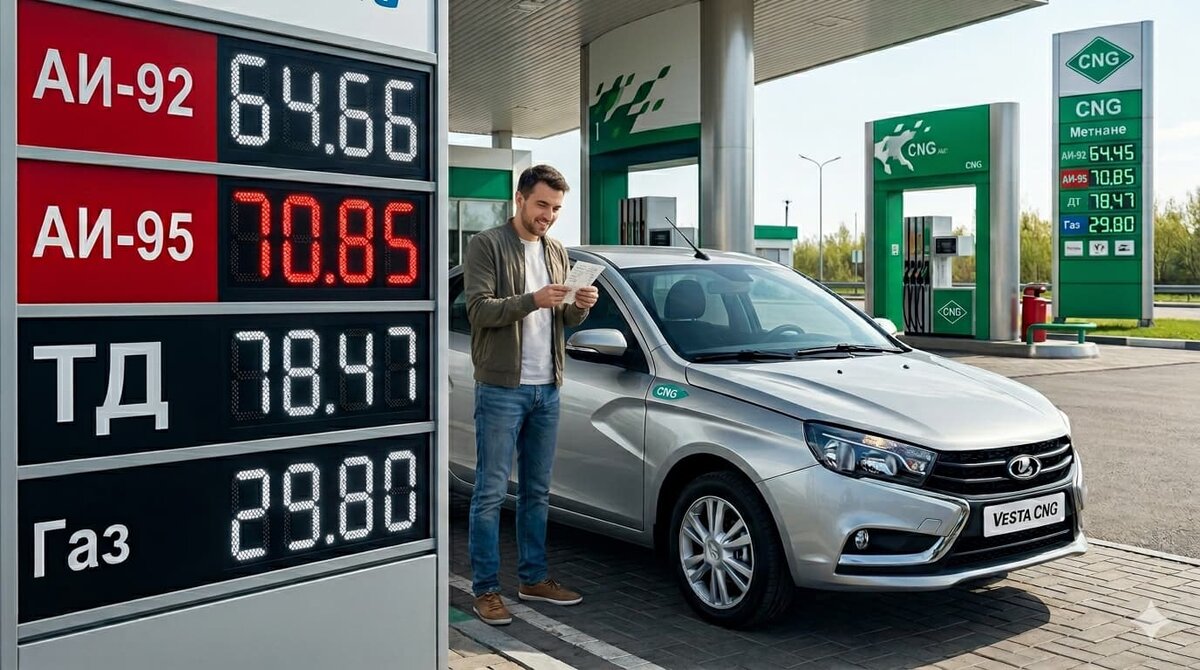 LADA БИТОПЛИВНАЯ с заводской газобаллонной системой