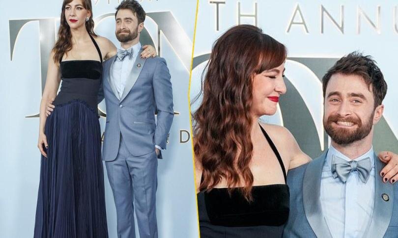    Источник: Variety via Getty Images/EPA | Дэниел Рэдклифф и Эрин Дарк вышли вместе на красную дорожку «Тони-2026»