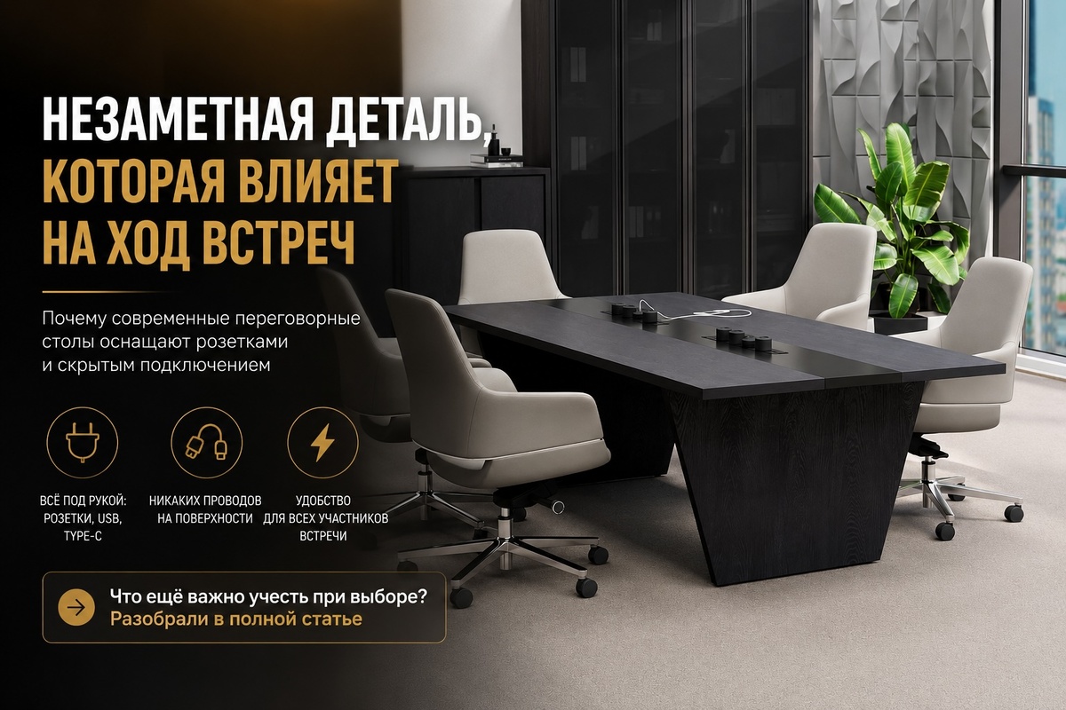 Современный переговорный стол