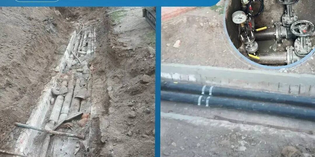 Пензенцы отремонтировали участок теплотрассы в запорожском Токмаке