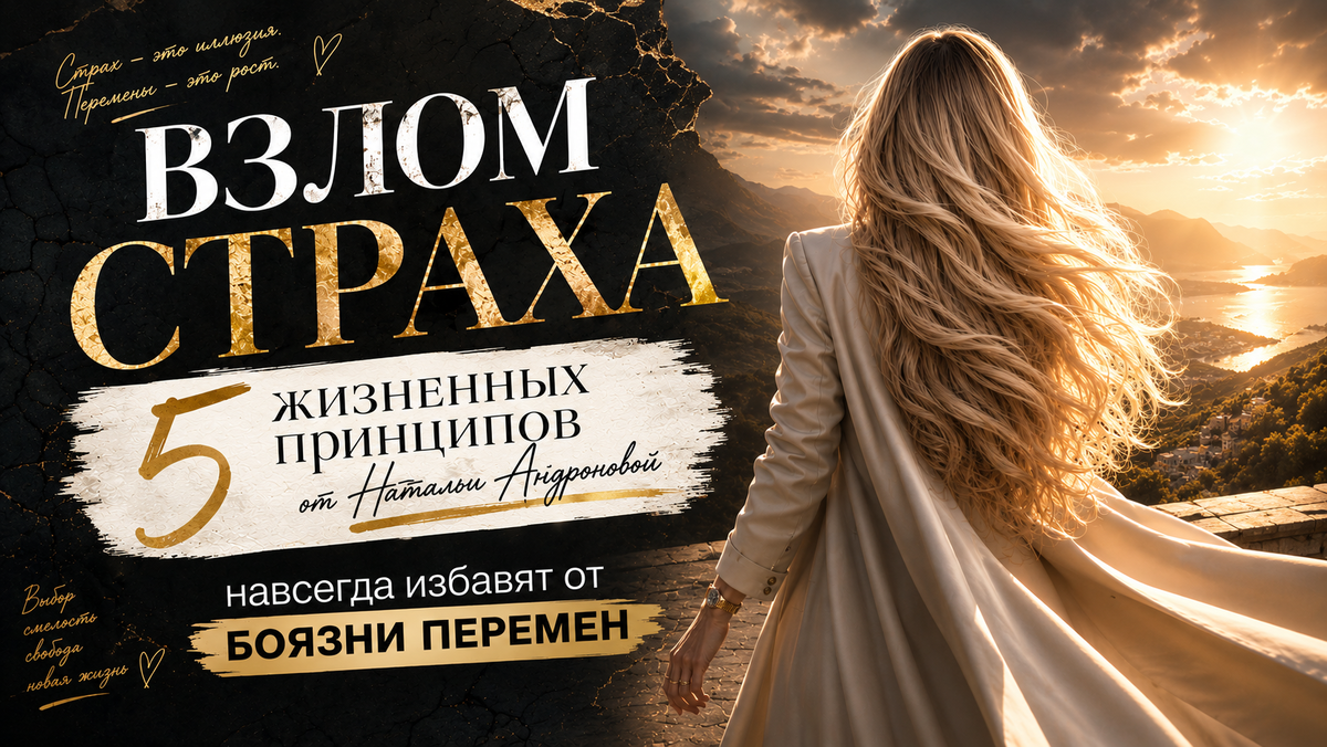 5 жизненных принципов от Натальи Андроновой. Как навсегда избавиться от страха перемен.