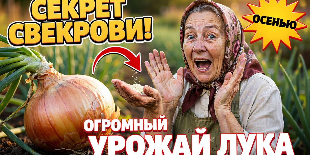 Свекровь Подкармливает Этим Лук Осенью, чтобы Урожай Был как Никогда!