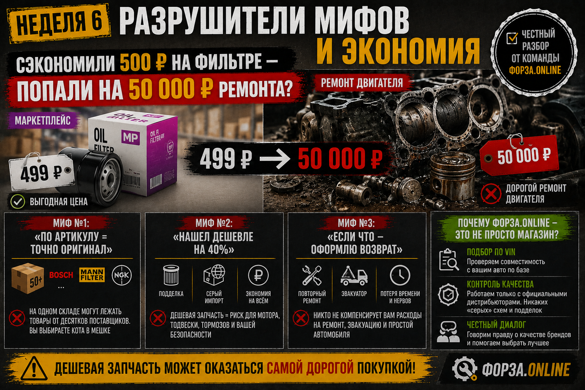 Покупка автозапчастей онлайн: оригинал или контрафакт? Как защитить свой автомобиль
