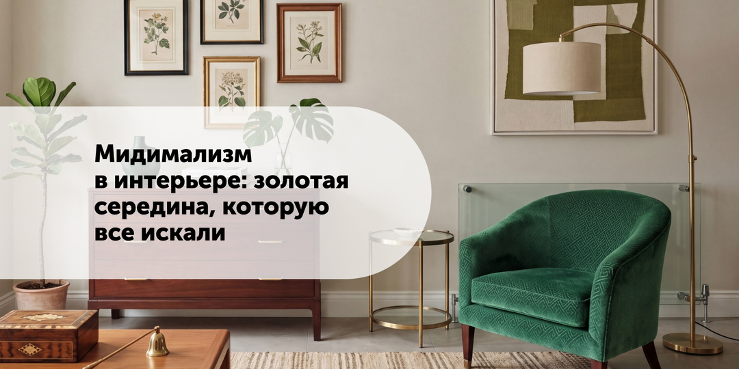 Мидимализм в интерьере: золотая середина, которую все искали