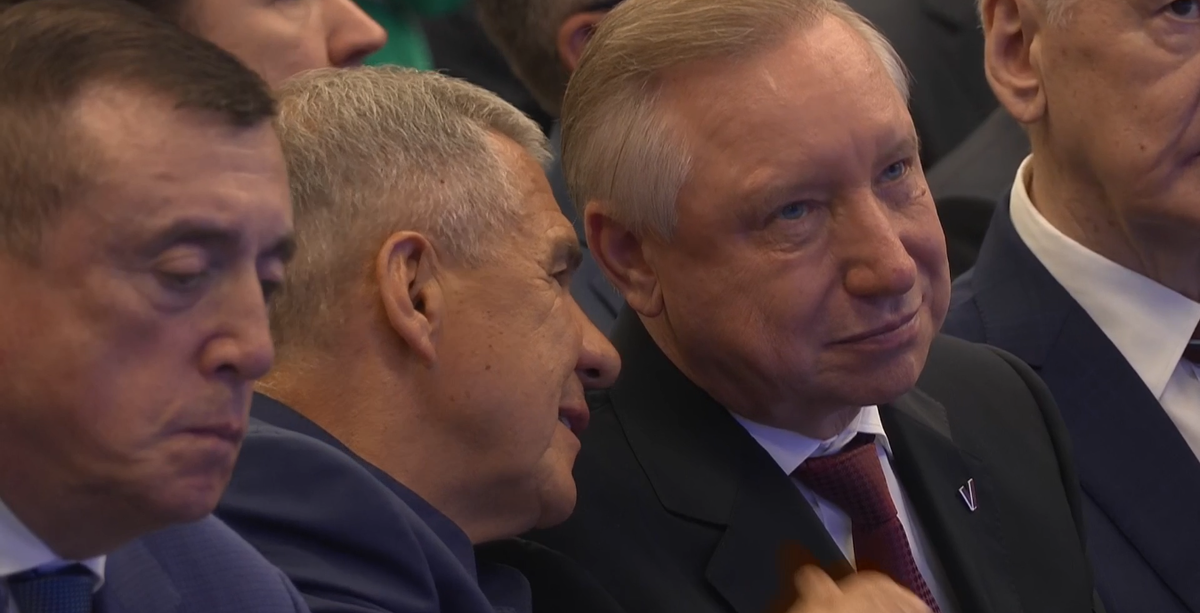 Рустам Минниханов и губернатор Санкт-Петербурга Александр Беглов