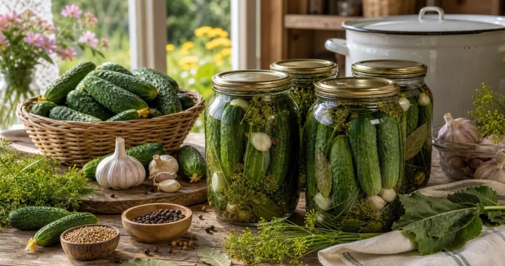 Маринованные огурцы на зиму: хрустящий рецепт
