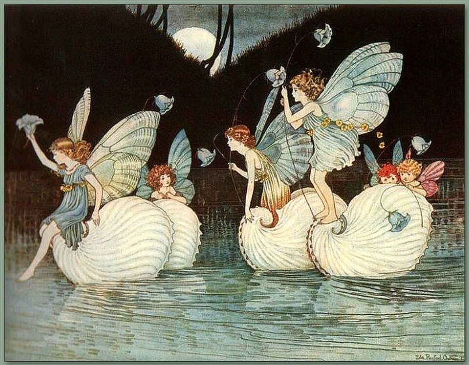 Ида Рентул Аутуэйт. Fairy Islands, иллюстрация из книги Elves and Fairies, 1916. Public Domain / Wikimedia Commons