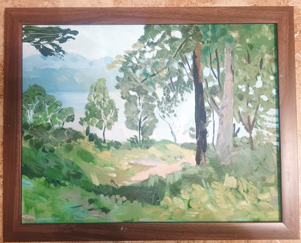Лето в Приморье. Холст, масло, 30/40. Работа и фото автора.